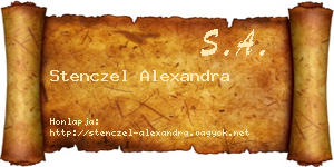 Stenczel Alexandra névjegykártya